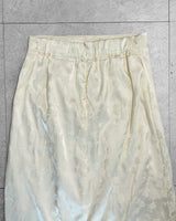 BLOSSOM JACQUARD SATIN LONG SKIRT