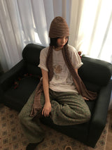 Merlot Stripe Muffler (3 Colors)
