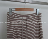 Duty Stripe Maxi Long Skirt
