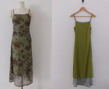 MIDNIGHT ORIENTAL FLORAL LONG DRESS