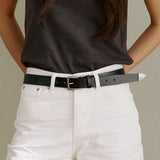 BL021 Set-up Modern Unisex Leather Belt 26 mm (2 colors)