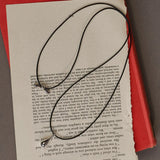 bottle pendant leather necklace