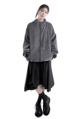  STRING VELLVET  HOOD JACKET