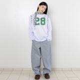 Hチェーンパンツ - Stripe Indigo