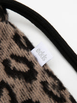 【MADE】boheme leopard knit string bag [mocha]