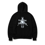 3D EVERY DAY RABBIT HOODIE ZIP-UP 