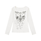 Nerina Wing Print Slim Tee