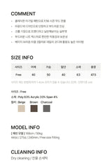 [F/W] Argyle round neck crop cardigan(3color)
