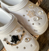 [made]gold&black ver resin shoes charm set 