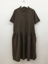 ウォルナットシャツワンピース (2oclor)