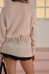 Milky wrap cardigan - pink    