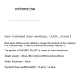 lock motive II chain necklace_LARGE_Ochain