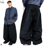 Real wide double-knee pocket pants