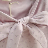Lure Ribbon Shirring Slim Top