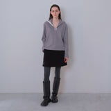 Melange Snap Knit Polar Tee