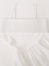 [SHOPPERMADE] Chiffon Flare Layered Sleeveless Mini Dress