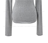 Tino Basic Unbalanced Shoulder Long Sleeve