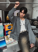 Scratcher クロップダメージカーディガン