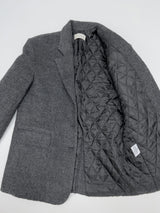 [Wool 50%/Quilted lining] ツイルウールシングルオーバーフィットジャケット