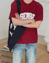 Cento Patch Lettering Short Sleeve T-shirt