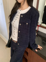 コエルシンプルツイードジャケット