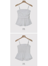 Shirring Flare Bustier Blouse (4color)