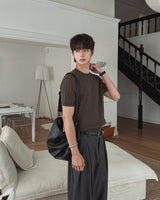 Roel Cable Round Short Sleeve Knit