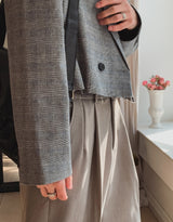 Grove Check Cutting Crop Blazer