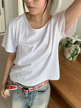 シルクUネックTシャツ (3C)