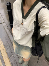 デューンズヨーロピアンナイロンVスウェットシャツ