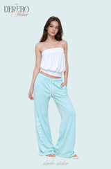 Lounge Lettering Mint Long Pants (PANTS)