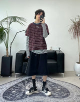 エーダーストライプ半袖Tシャツ