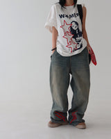 ファンキースターオーバーサイズフィットボクシー半袖Tシャツ