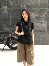 TRACK POLY HALF JACKET (2color)