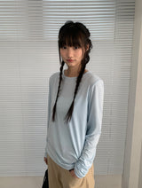 26SS★ [BAONHAUS] Ringchi Layered Span Round T-Shirt