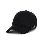 Rose gold stud over fit ball cap