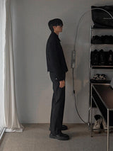 ASCLO Wool Tweed Zip Up Blouson (2color)