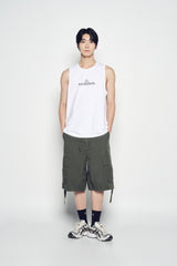 25SS ラウンディングシンボルロゴスリーブレス ホワイト