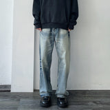 Dual-Wash Wide Denim