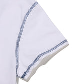 Heart cutting crop T-shirt (Blue