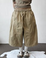 Charles Rivet Cotton Curved Balloon Bermuda Shorts 4color