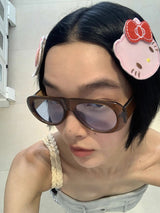 Kitty fabric hair-pin(1pcs)