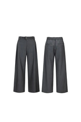 Asymmetric Wide Leg Trousers
