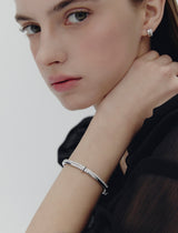 26SS★ H-Link AB(W) Duo Line Pave Bangle