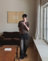VAFF Flare Teen Washed Denim Pants