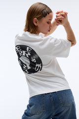 EEERRR Record artwork damage washing T-shirt (White)