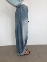 Bleach Relaxed Fit Denim (2color)