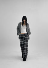 [MADE] Wesh Napping Check Banding Pants