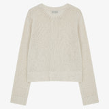 Pocket Knit Zip Up Beige