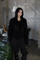 Serine boucle crop jacket